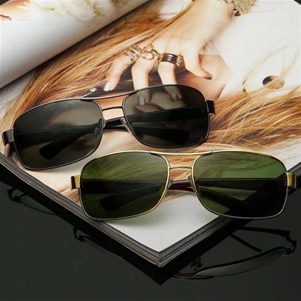 

fashion rectangle sunglasses men women designer metal frame outdoor uv400 driving sun glasses z39 with case249i, White;black