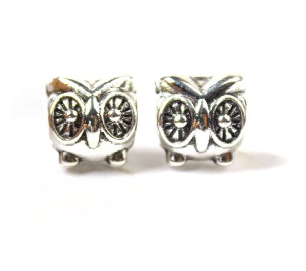 

replacement cute owl alloy charm bead fashion women jewelry stunning design european style for p bracelet necklace panza0011152146, Bronze;silver