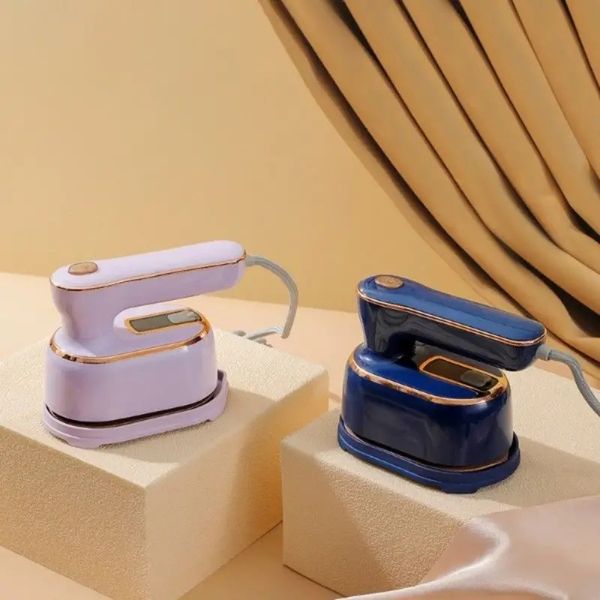 

portable mini steam iron: get wrinkle-clothes anywhere with this handheld garment steamer, Black