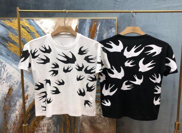 

2021ss spring and summer new fashion round neck printed tshirt os loose casual women039s men039s highquality tshirt men5364873, White;black