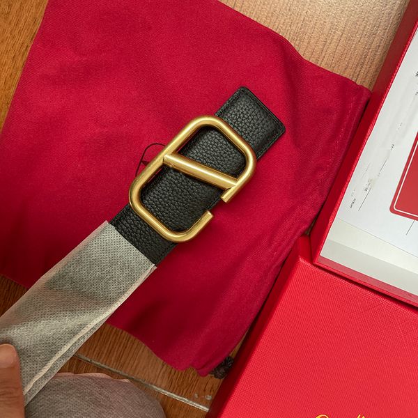 

black mens designer belt width 3.8cm lychee pattern genuine leather waistband fashion casual letters gold silver buckle size 100cm-125cm fas, Black;brown