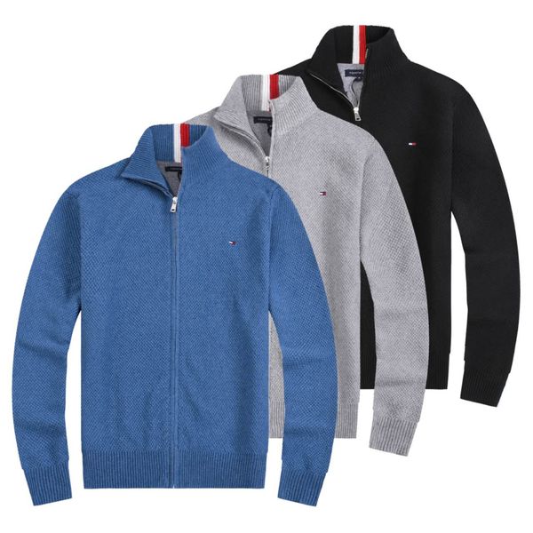 

mens sweaters designer for man zipper up knittinf sweater long sleeve casual print -3xl, White;black