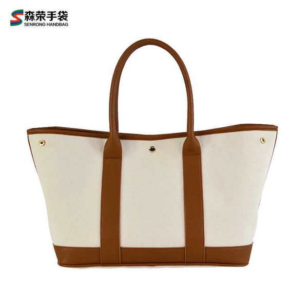 

designer h ermes party garden tote bags for sale women's handbag classic brand pu canvas bag portable tote garden with real logo