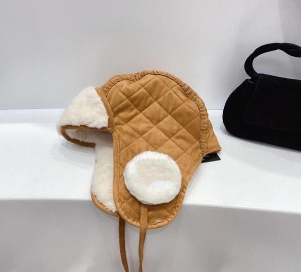 

fashion cotton luxury letter bucket hat winter antifog girl windproof warm ear cap bowler cap hats women winter hats snowflake sk9256953, Black;white