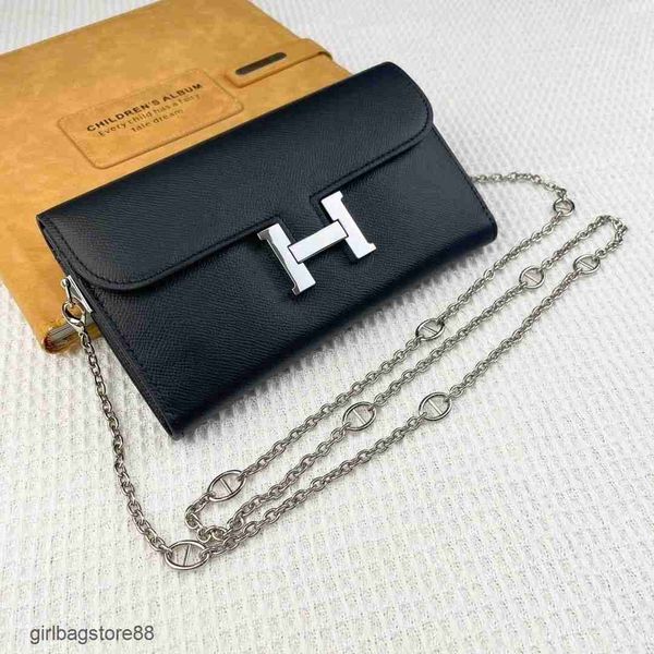 

designer purse wallet hremes bag bags ladies palm pattern cowhide chain single shoulder crossbody solid color large capacity women's wo, Red;black