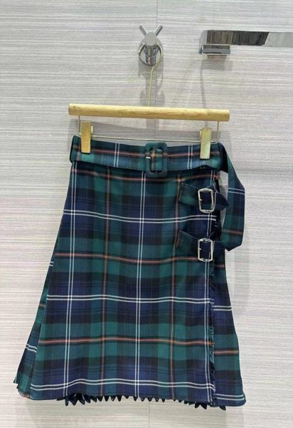 

2022 new autumn winter milan designer plaid skirts gorgeous a skirts women brand same style dress 112733764554, Black