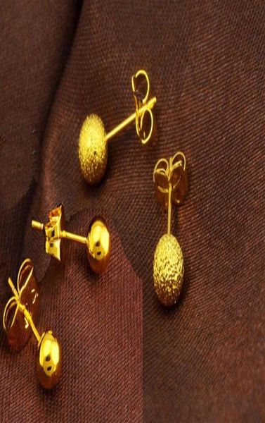 

whole fine 24k gold plated slippy bead transfer stud earring womendangle stud earring earrings bride earring women shippi314e928892526238, Golden;silver