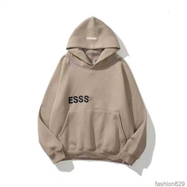 

men's and women hoodies leisure fashion trends ess designer tracksuit hoody set casual oversize hooded pullover essentail 2023 fear of, White;black