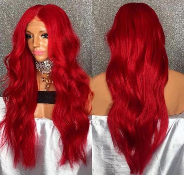 

synthetic lace front wig loose wave natural hairline red women039s lace front natural wigs synthetic hair67666274557725, Black