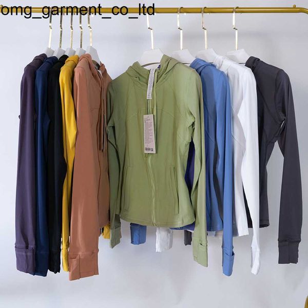 

new jackets yoga define wear hoodies sweatshirts lululemens women designers sports jacket coats fitness scubas cing mens womens yoga hoodie, Black