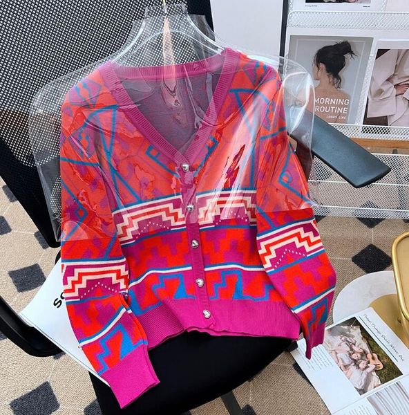 

women's sweaters 2023 autumn new v-neck long sleeve knitted cardigan women's loose sweater coat, White;black