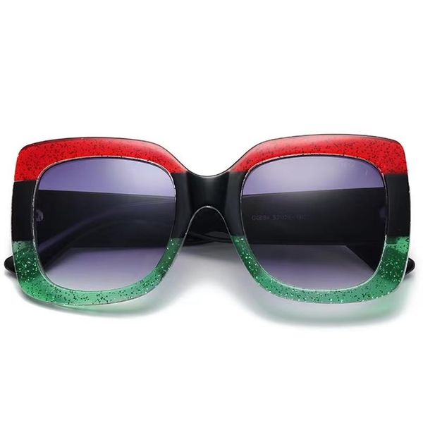 

021 luxury designer summer style temperament men and women sunglasses big frame protective fashion color mix no box238z, White;black