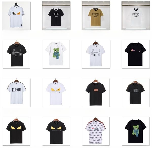 

men's plus tees & polos street trend short sleeve men's t-shirt high street shirt t-shirt round neck letter print student sweatshi, White;black