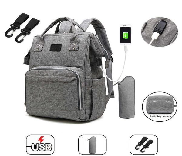 

fashion mummy maternity diaper bag large nursing travel backpack designer stroller baby care nappy 2107272092094