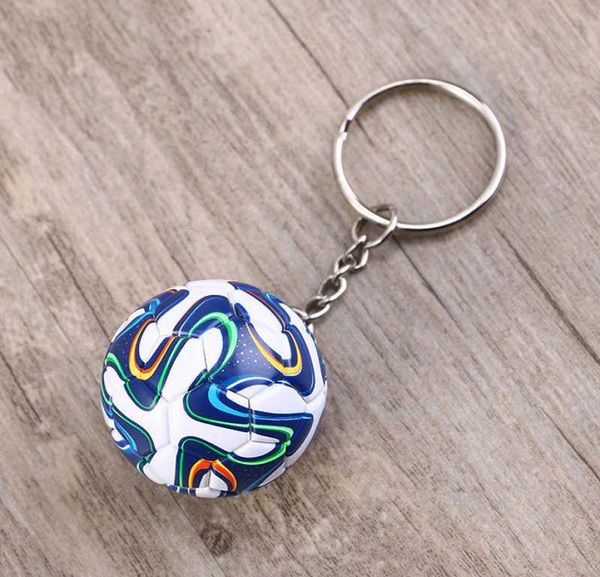 

football fans gift soccer ball keychain key ring soccer sports fan party souvenir world cup favor club handbag phone pendant1560291