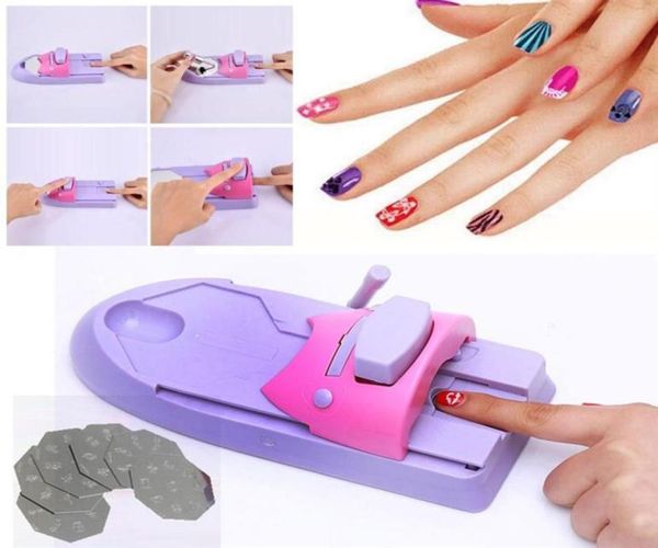 

diy portable nail printer art stamping tool nail polish decoration printer machine nail stamper set157u9877454, Silver