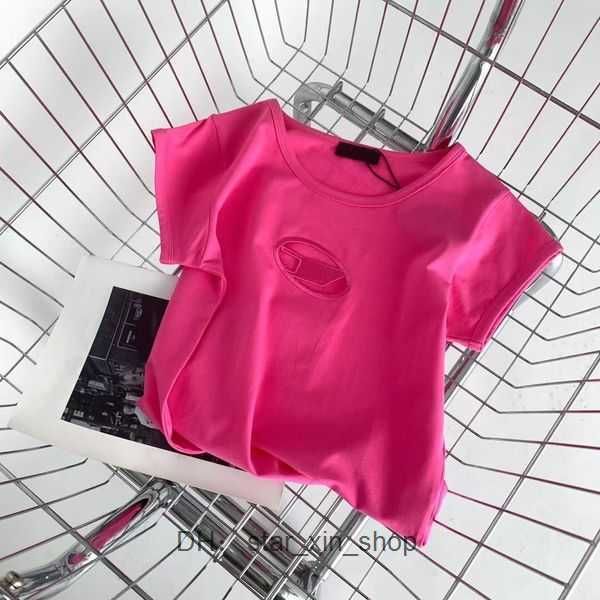 

diesel t shirt t-shirt designer crop new summer lettering slim stretch show thin round neck diesel short-sleeved 2 uymp, White