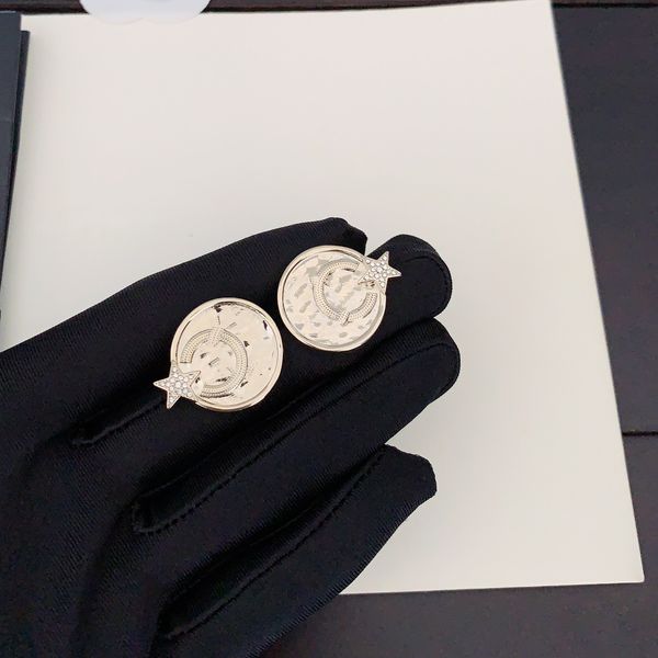 

designer ccity stud earrings luxury jewelry romantic charm earring fashion accessories for women gifts xaz23, Golden;silver