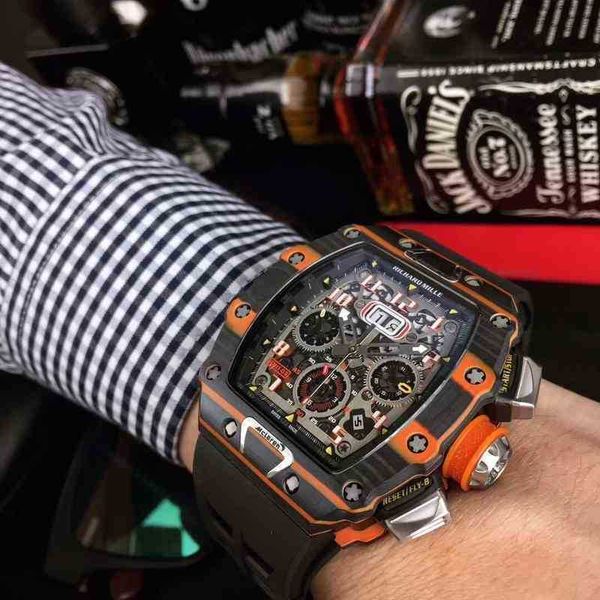 

luxury mens mechanics watch richa milles wristwatch business leisure rm11-03 fully automatic mechanical tape men's rw7z