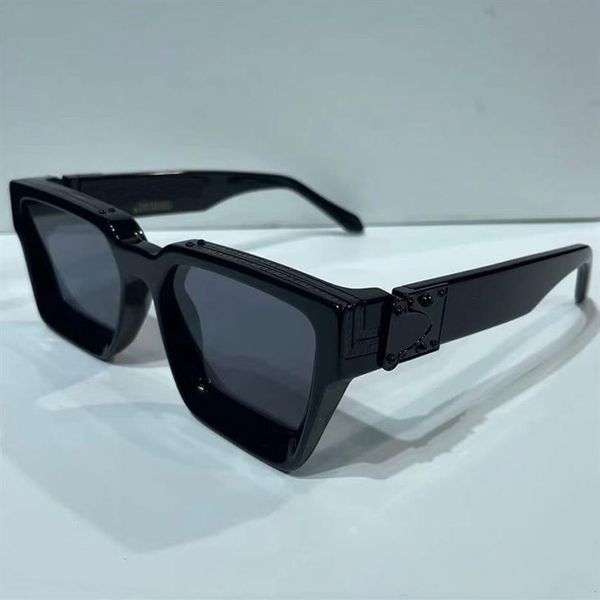

millionaire sunglasses z1165w m96006wn mens fashion classic square full black million glasses for men womens outdoor vacation uv p240c, White;black