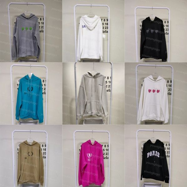 

new mens printed sweatshirts designer winter warm hoodies high street hoodie hoody sweaters, Black