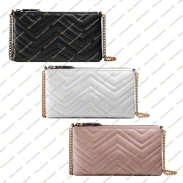 

ladies fashion casual designe luxury chain bag wallet shoulder bags tote handbag crossbody messenger bag mirror quality 443447 pouch purse