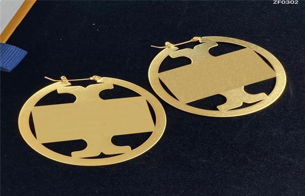 

7 styles women earring designer charm hoops luxury jewelry woman t ear studs dangle pendants womens cross burch earrings party wea5824971, Golden