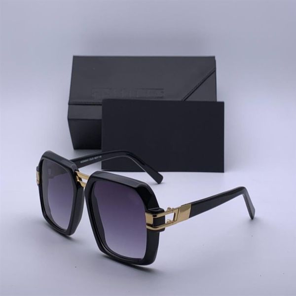 

vintage square sunglasses 6004 black gold grey shaded pilot sunnies men fashion sunglasses uv400 protection shades with box162e, White;black