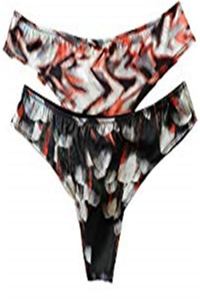 

2pcs women039s 100 pure silk thongstring s  l xl xxl01236797706, Black;white