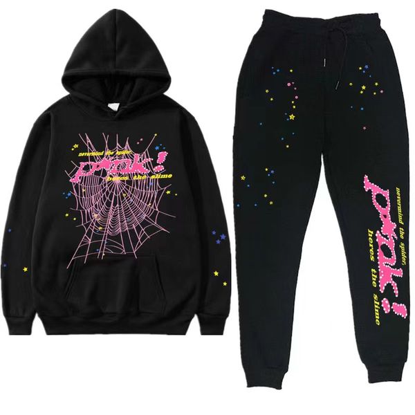 

men's hoodie designer tracksuit hip hop sp5der artist same print couple hoodie hoodie men's and women's hoodie spider hoodie, White;black