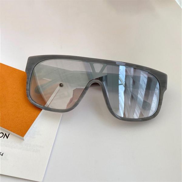 

1258 new fashion sunglasses with uv protection for men and women vintage square frame one-piece lens popular come with328v, White;black