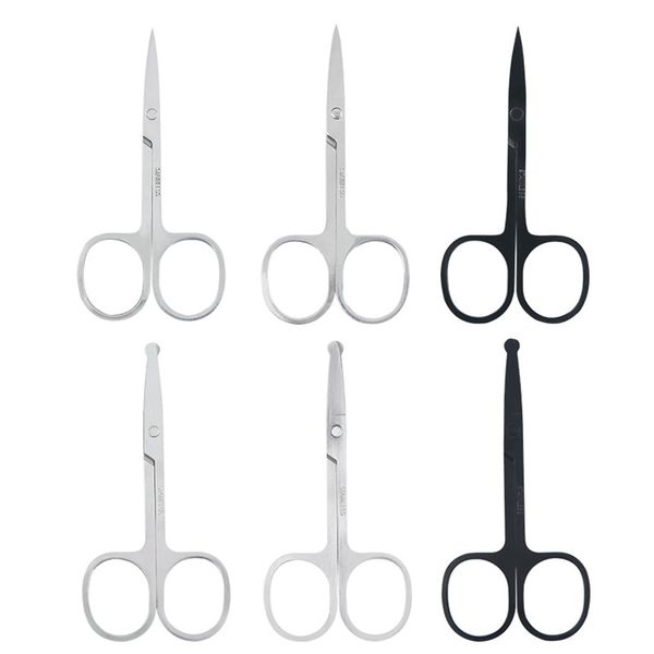 

eyebrow scissors stainless steel nail tools eyebrow nose eyelash scissor multifunctional facial hair trimmer makeup beauty tool e125
