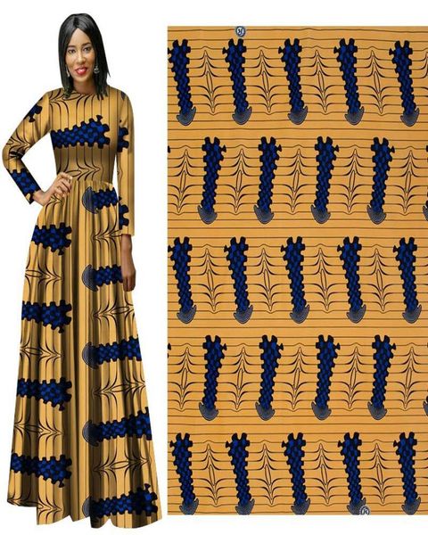 

ankara african wax prints 100 polyester fabric binta real wax 6 yards african tissu for party dress2341505, Black;white