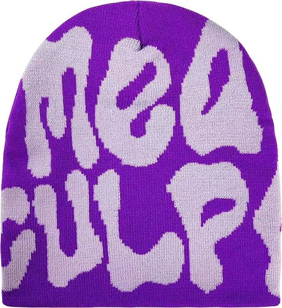 

fashion designer beanie knit cappelli mens hat mea culpas smooth full h letter delicate simplicity leisure skiing sport warm skull cap red b, Blue;gray