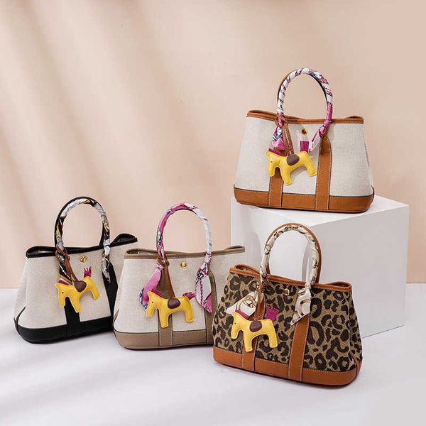 

designer h ermes party garden tote bags for sale highgrade leather colorblocking garden bag largecapacity motherchild mommy portable onesh w