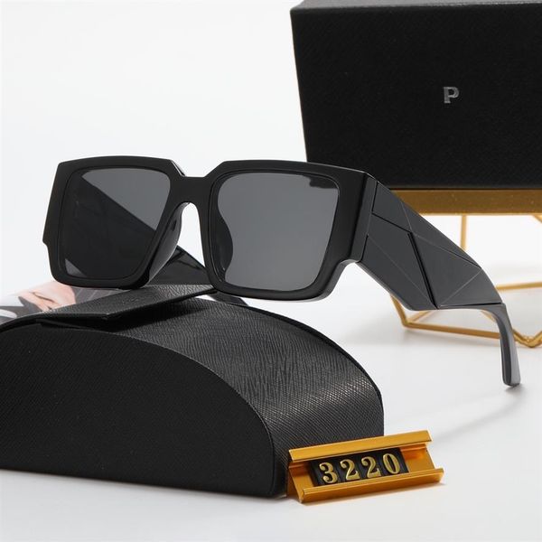 

2023 fashion designer sunglasses classic eyeglasses goggle outdoor beach women men sunglass for man woman 6 color optional triangu2719, White;black