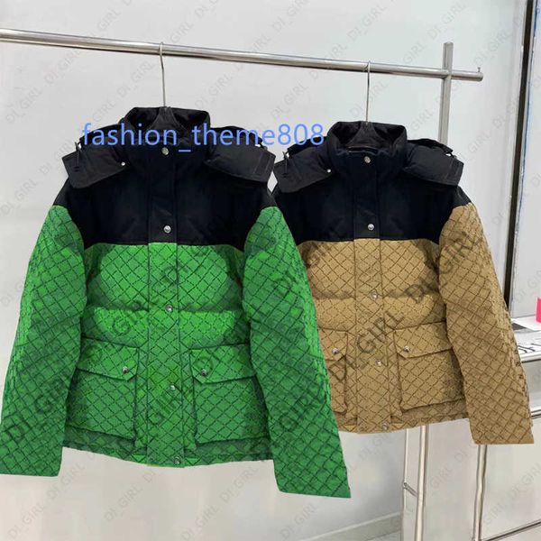 

mens down jackets fashion letter print embroidery couples parkas coats winter casual zipper thick outwear coat size 3xl 4xl 5xl di_girl di_g, Black;brown