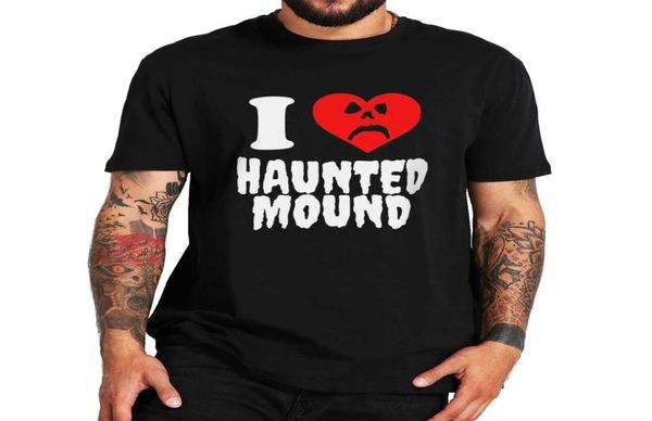 

men039s tshirts sematary i love haunted mound t shirt popular trend heart shape cotton short sleeve tshirt t2301036360315, White;black