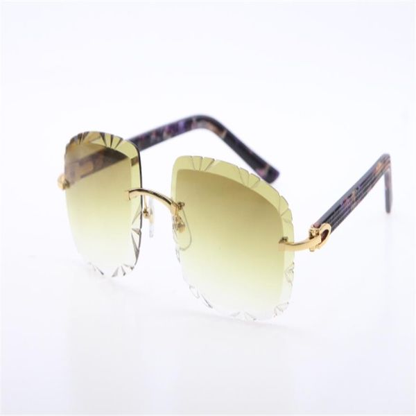 

whole rimless sunglasses 3524012-a glasses marble purple plank sunglasses fashion male and female c decoration gold frame283j, White;black