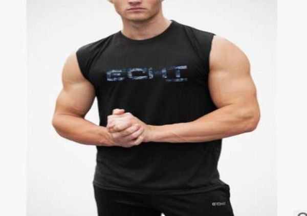 

2019 new design mens sleeveless tank summer cotton male vest gyms clothing bodybuilding roung nevk undershirt fitness tank to3709350, White;black