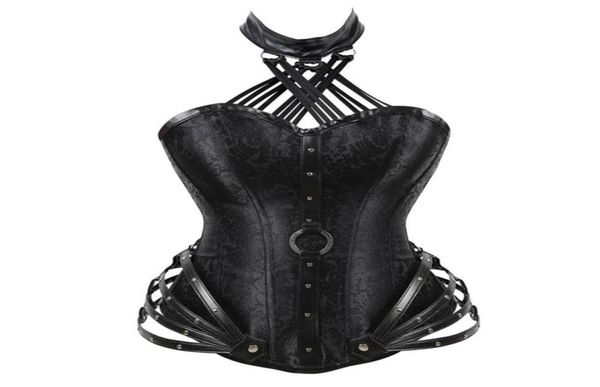 

new corset women gothic corset waist training corsets and bustiers fashion steampunk corset269k6661003, Black;white