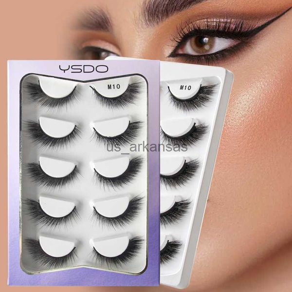 

false eyelashes ysdo cat eye lashes fluffy faux 3d mink eyelashes hand made full strip lashes natural winged end eye elongated fake eyelashe