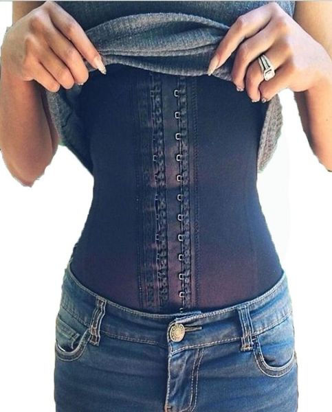 

wholesteel bone waist training corset 100 latex corset black women latex waist cincher slimming shapewear bodysuit cors7749177, Black;white
