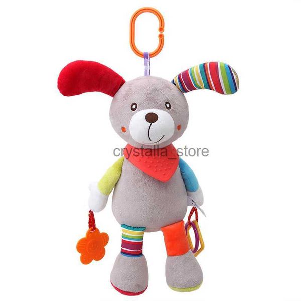 

new kids cute plush rattle toy cartoon animal rattles bed stroller bell crib hanging rattles infant baby toys gifts hkd230817