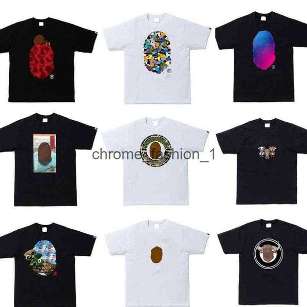 

designers ape t shirt for men summer tees mens women shirts polos loose fashion brands casual luxurys clothing street shorts clothes 306v, White