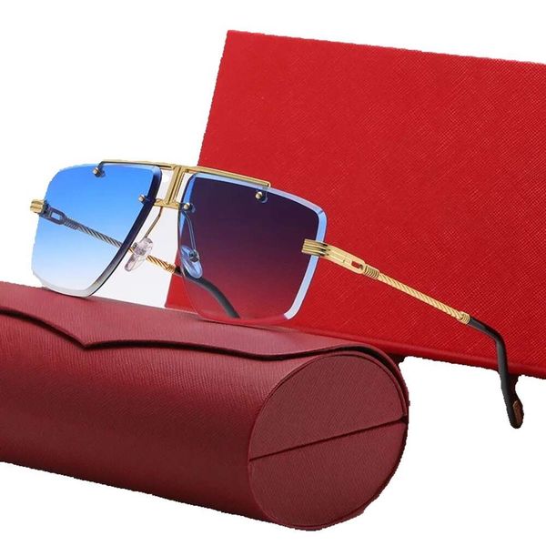 

women driving sunglasses 6 colors fashion adumbral f mens frameless sunglass designer men sunglasses cool glasses, White;black