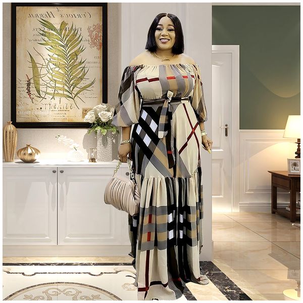 

ethnic clothing special price limited time offer latest african dresses for women middle east printed strap off shoulder dress long dresses, Red
