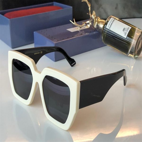 

popular 0630s sunglasses women designer summer style rectangle full frame uv protection245o, White;black