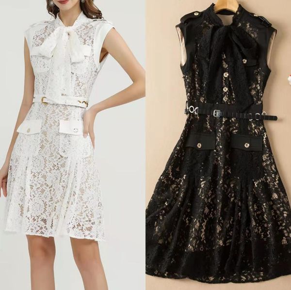 

high-quality summer temperament ice lady lace dress012346257220, Black