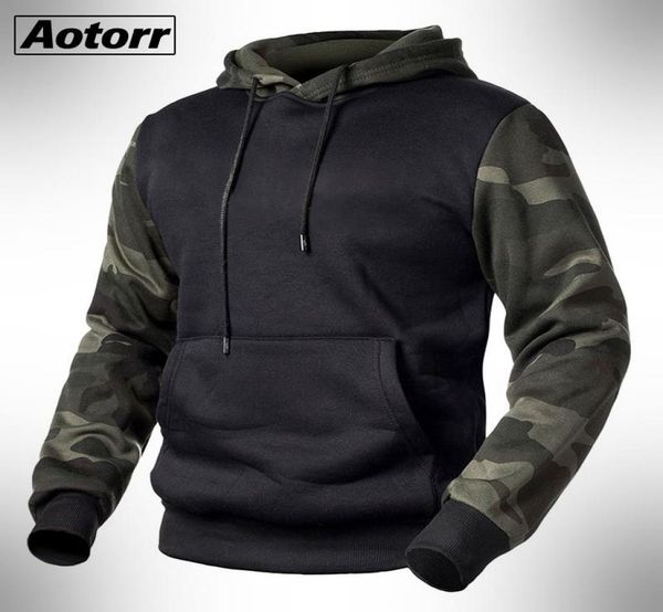 

army green men camouflage hoodies autumn winter hooded sweatshirts male camo hoody hip hop streetwear 4xl3839605, Black